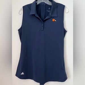 Women’s Adidas sleeveless golf shirt. Size Large
